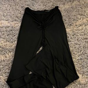 Flared tie up leggings